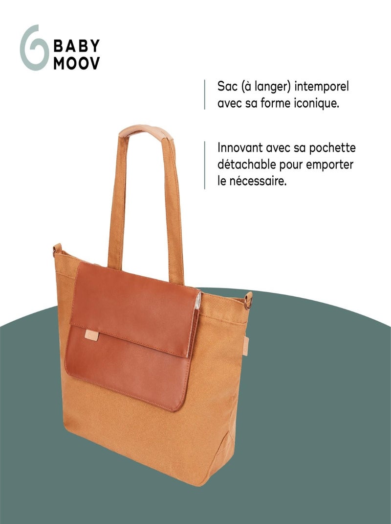 Sac à langer avec pochette amovible fancy 'babymoov' Marron caramel - Kiabi
