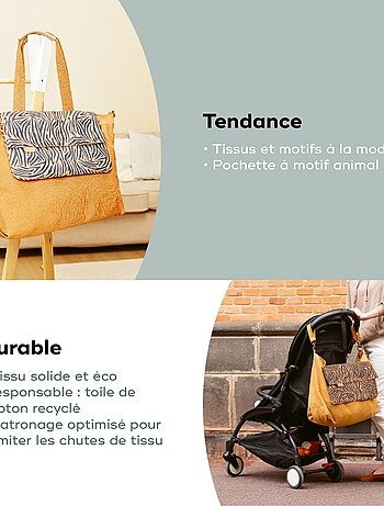 Sac à langer avec pochette amovible zebra 'babymoov'