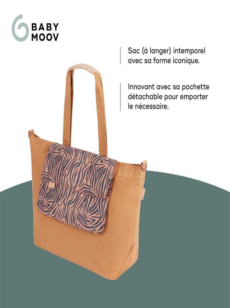 Sac à langer avec pochette amovible zebra 'babymoov' Marron - Kiabi