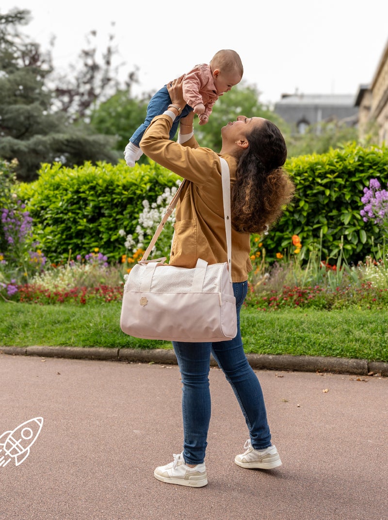 Sac à langer 'Badabulle' Beige - Kiabi