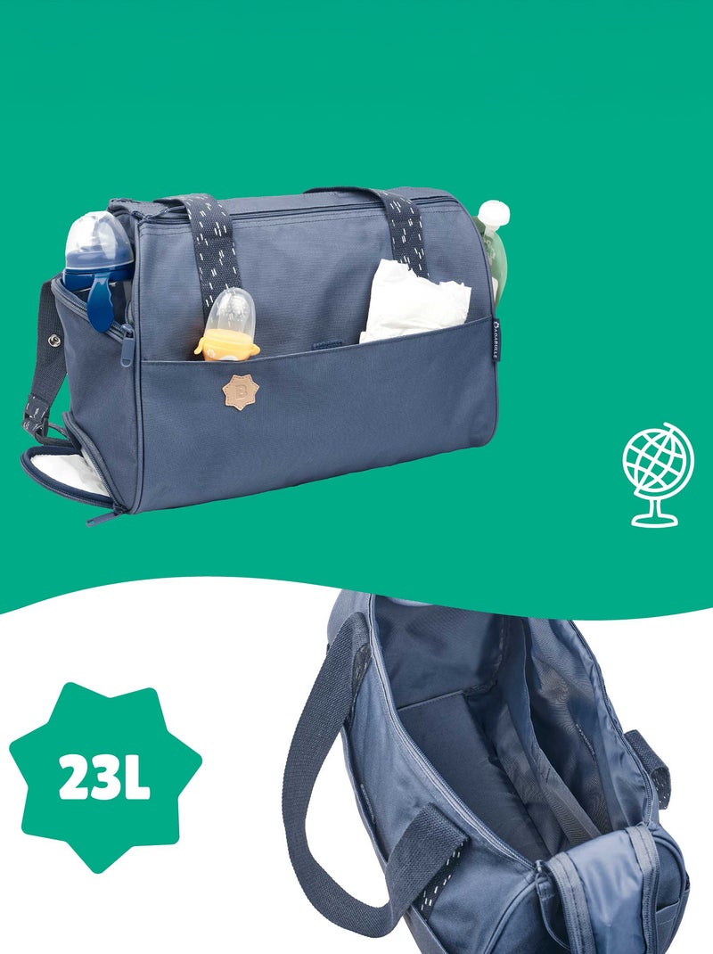 Sac à langer 'Badabulle' Bleu - Kiabi