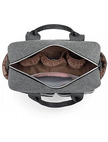 Sac à langer bébé - grande capacité avec poches isothermes - kono