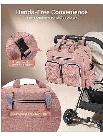 Sac à langer bébé - matelas à langer et poches isothermes - kono