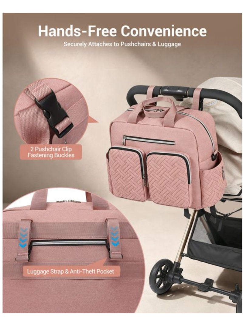 Sac à langer bébé - matelas à langer et poches isothermes - kono Rose - Kiabi
