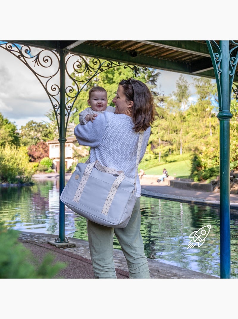 Sac à langer Bowling 'Badabulle' Gris - Kiabi
