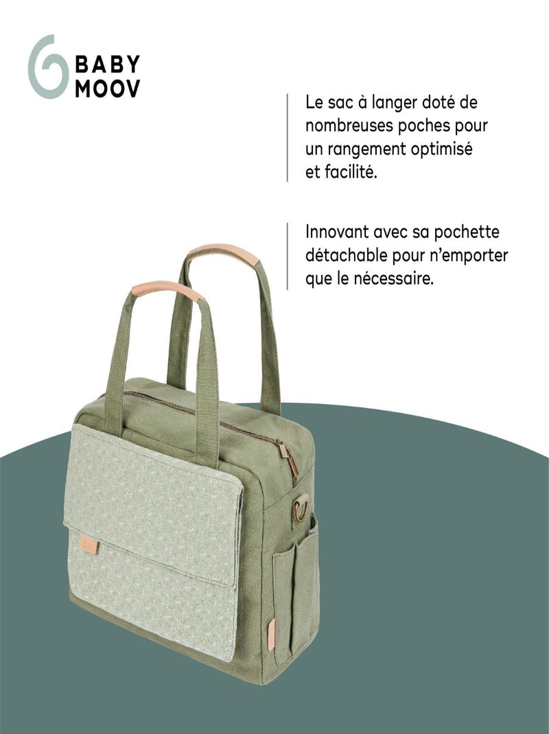 Sac à langer Day to Day pratique, 6 accessoires inclus, Abstract 'Babymoov' Vert - Kiabi