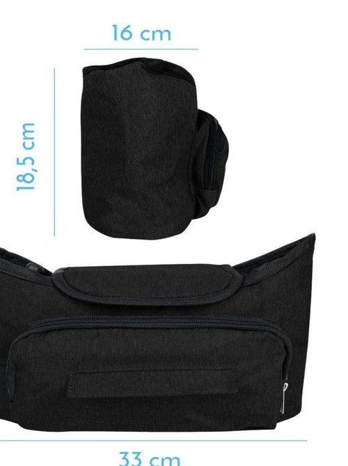 Sac à langer, de rangement pour poussette - Monsieur Bébé - Kiabi