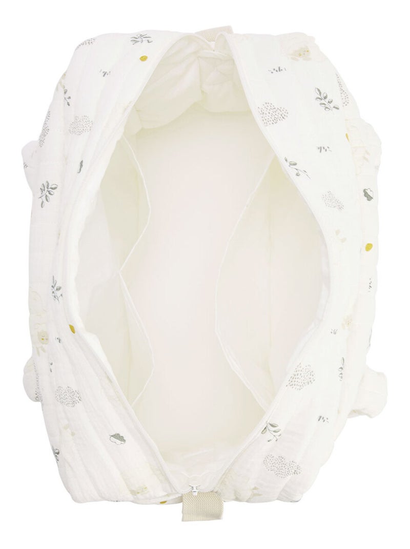 Sac à langer en gaze de coton et tapis de change Câlins Ecru - Kiabi