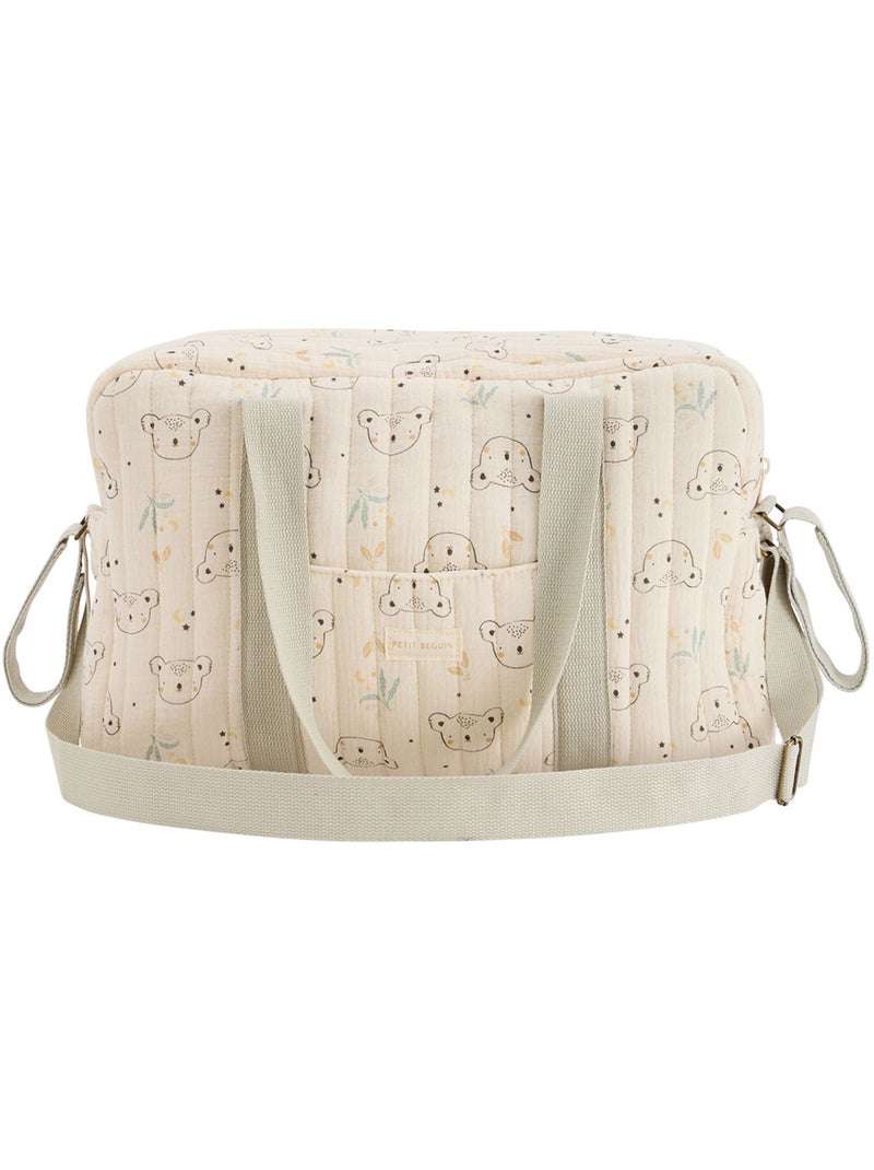 Sac à langer en gaze de coton Mini Rêve Ecru - Kiabi