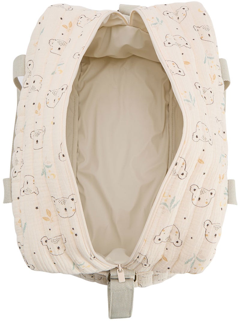 Sac à langer en gaze de coton Mini Rêve Ecru - Kiabi