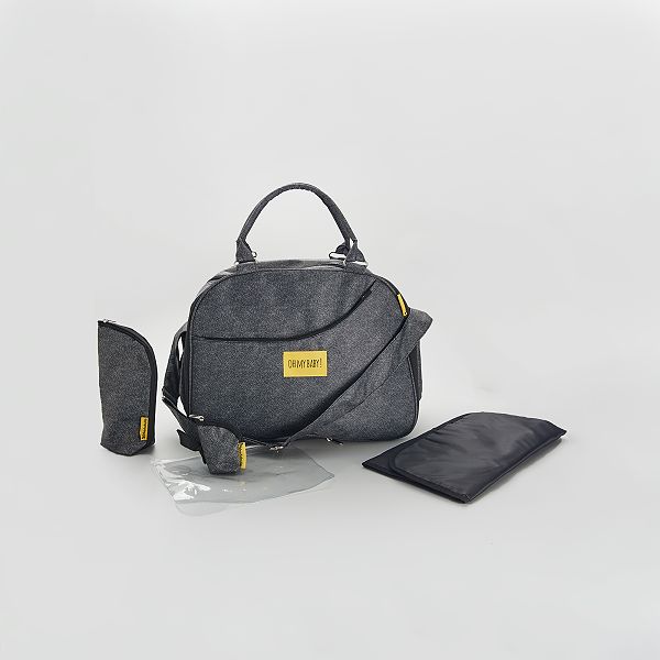 Sac A Langer En Tissu Imprime Bebe Fille Gris Chine Kiabi 57 00