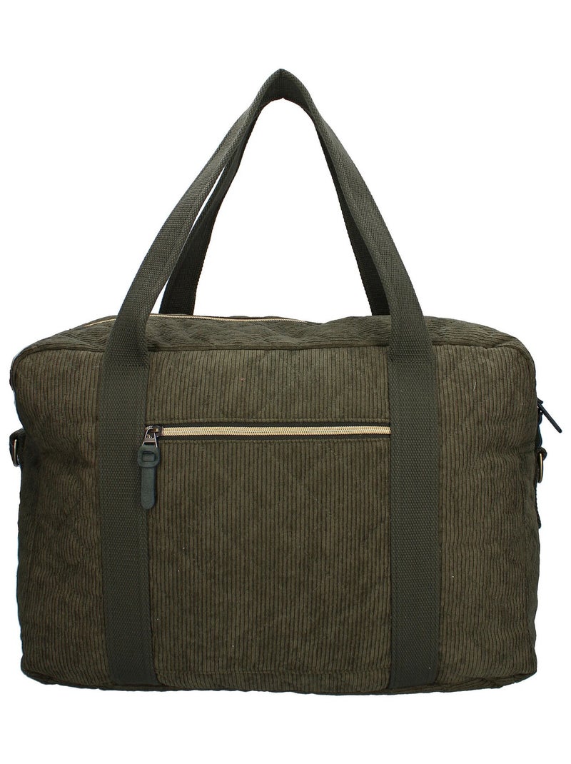 Sac à langer en velours avec matelas à langer, Milan Kidzroom Vert - Kiabi