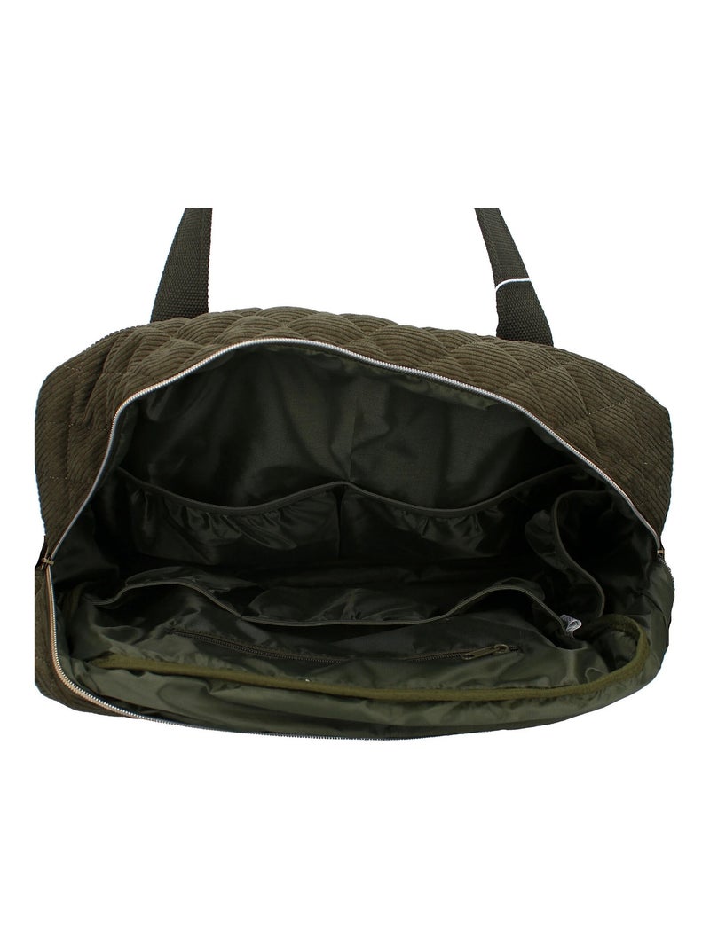 Sac à langer en velours avec matelas à langer, Milan Kidzroom Vert - Kiabi