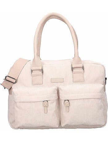 Sac à langer en velours côtelé et son matelas nomade Kidzroom