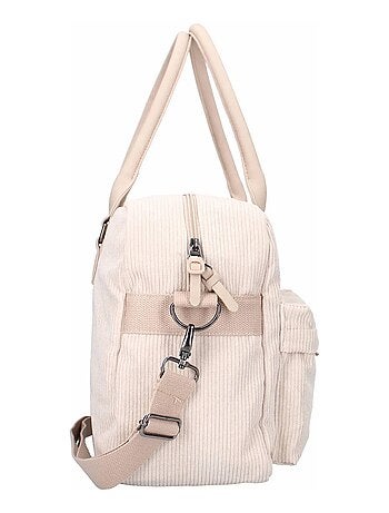 Sac à langer en velours côtelé et son matelas nomade Kidzroom