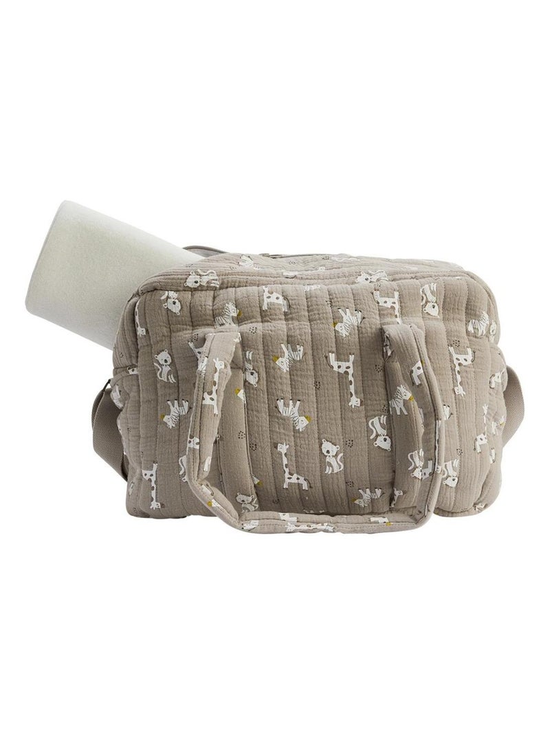 Sac à langer et tapis Baby Safari Ecru - Kiabi