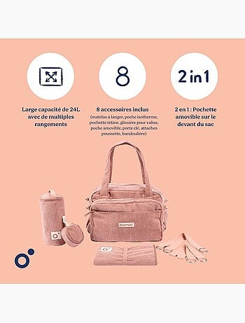 Sac a langer Fluffy Corduroy 'Doomoo'