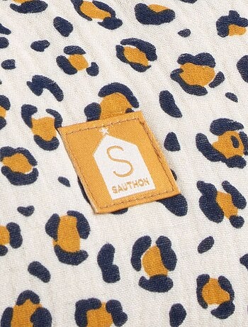 Sac bowling enfant en gaze de coton léopard - SAUTHON