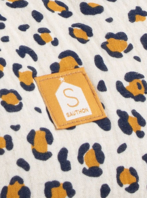 Sac à langer forme bowling en gaze de coton léopard - SAUTHON - Kiabi