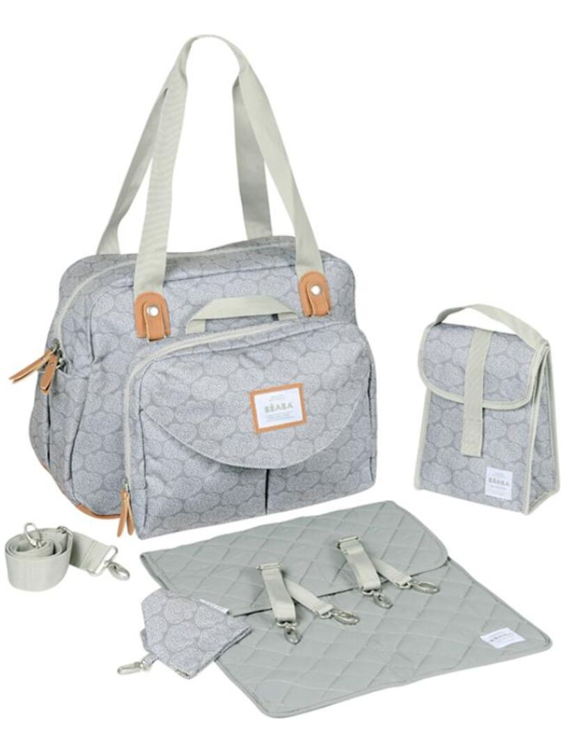 Sac à langer Genève Tiny Clouds - Gris - Kiabi - 88.90€