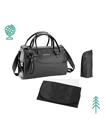 Sac à langer Glossy avec Matelas à langer inclus 'Badabulle'