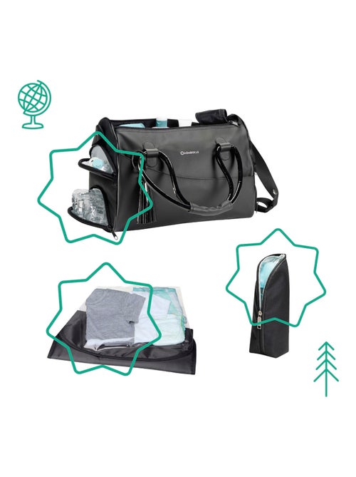 Sac à langer glossy avec matelas à langer inclus 'badabulle' - Kiabi