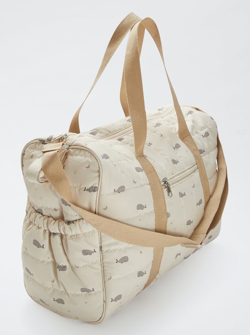 Sac à langer imprimé avec tapis inclus Beige - Kiabi
