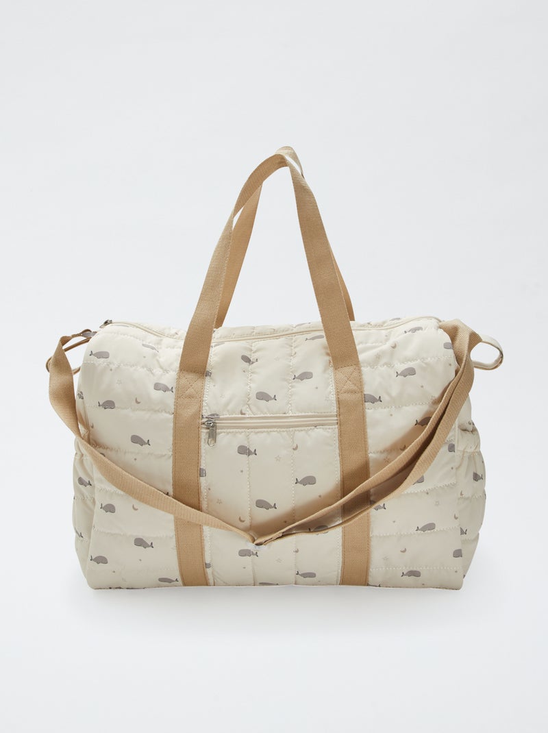 Sac à langer imprimé avec tapis inclus Beige - Kiabi