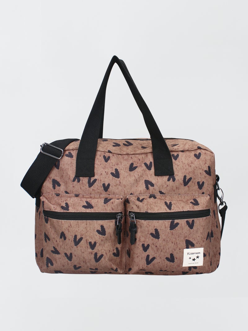 Sac à langer imprimé Marron - Kiabi