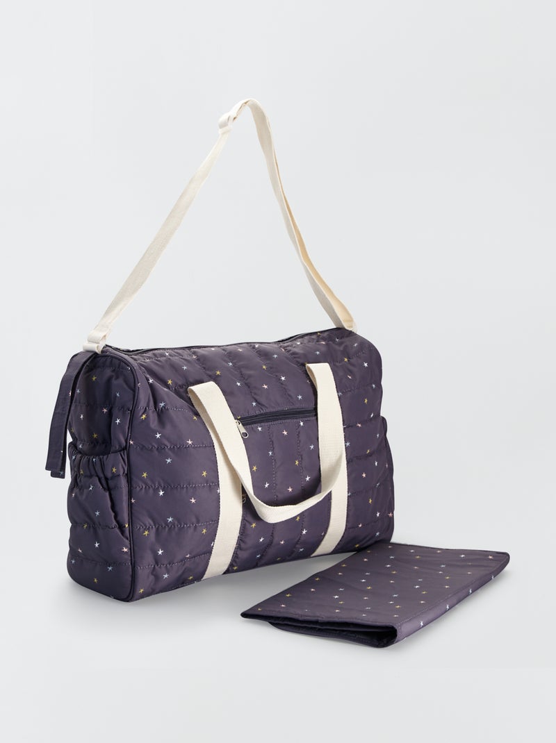 Sac à langer matelassé Bleu marine - Kiabi