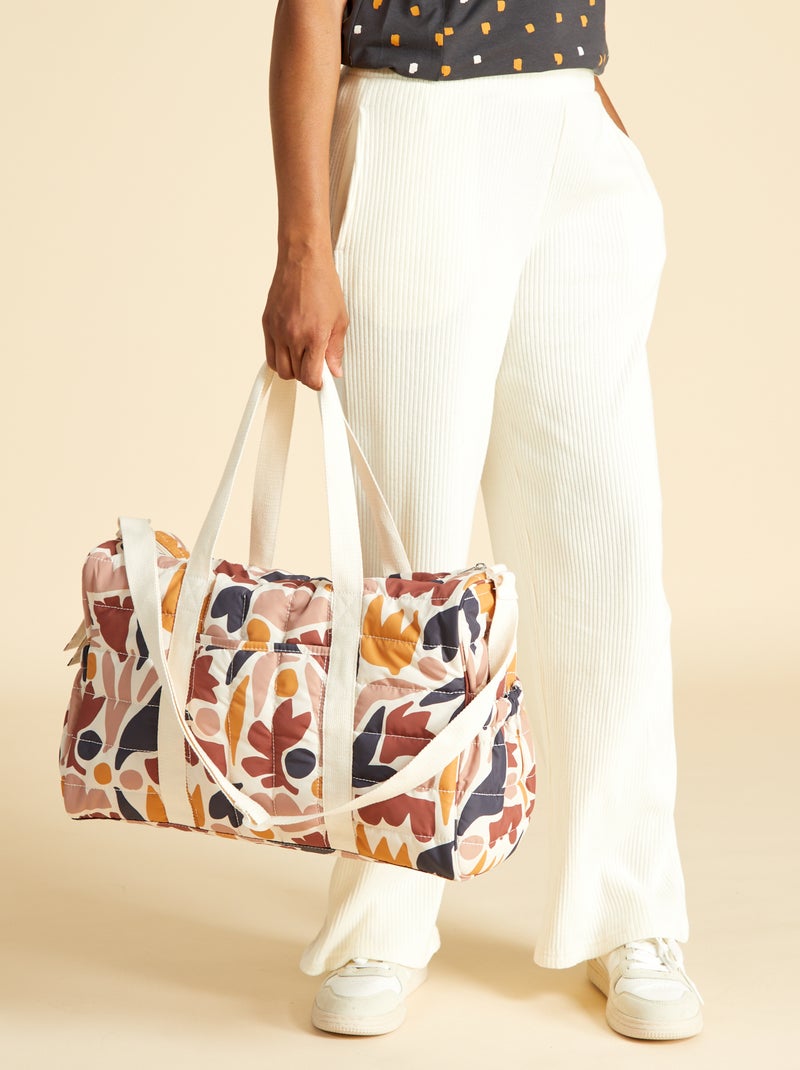 Sac à langer matelassé Multicolore - Kiabi