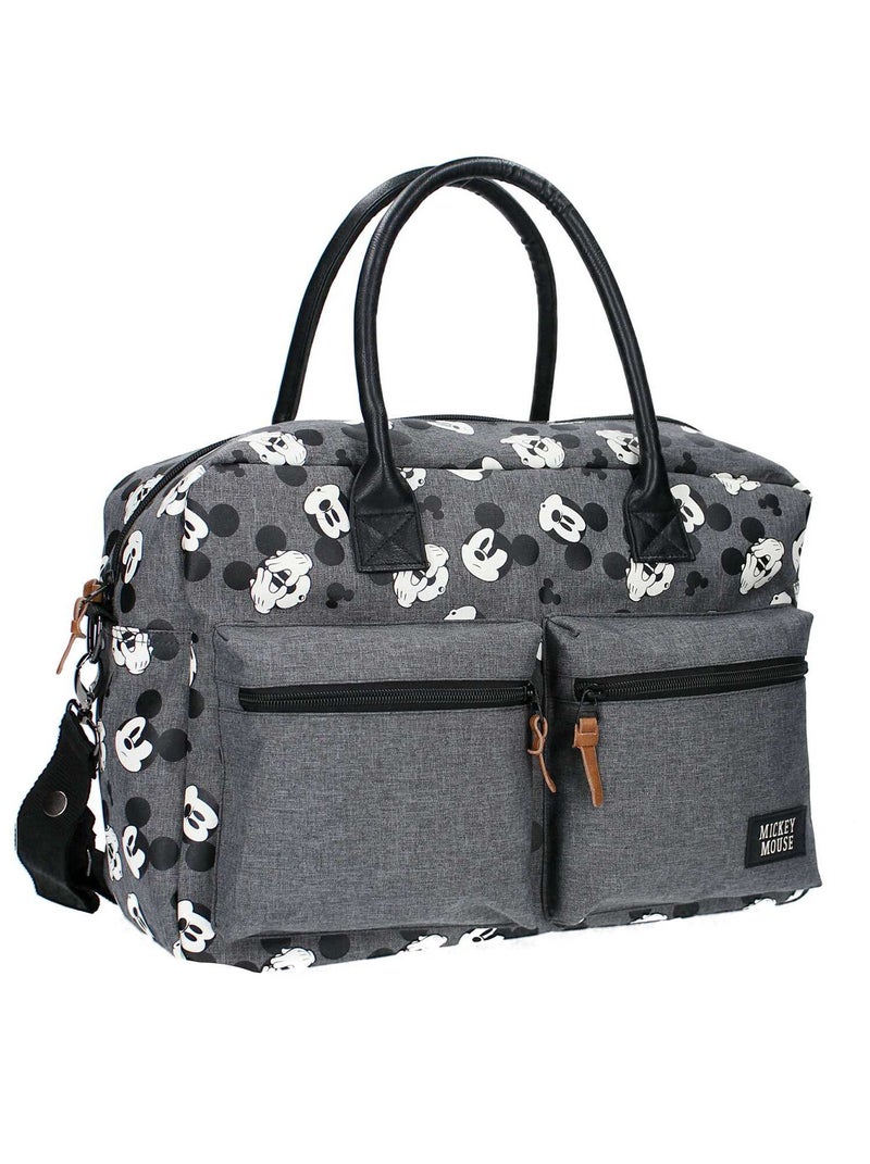Sac à langer 'Mickey Mouse' gris - Kiabi