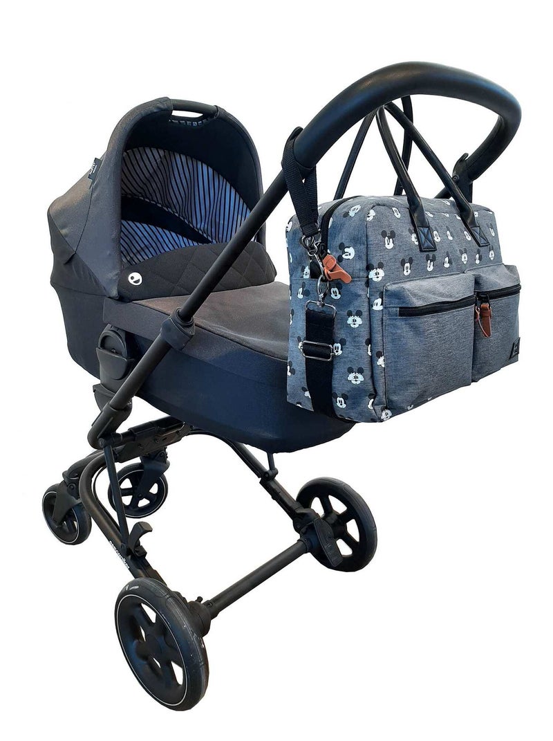 Sac à langer 'Mickey Mouse' gris - Kiabi