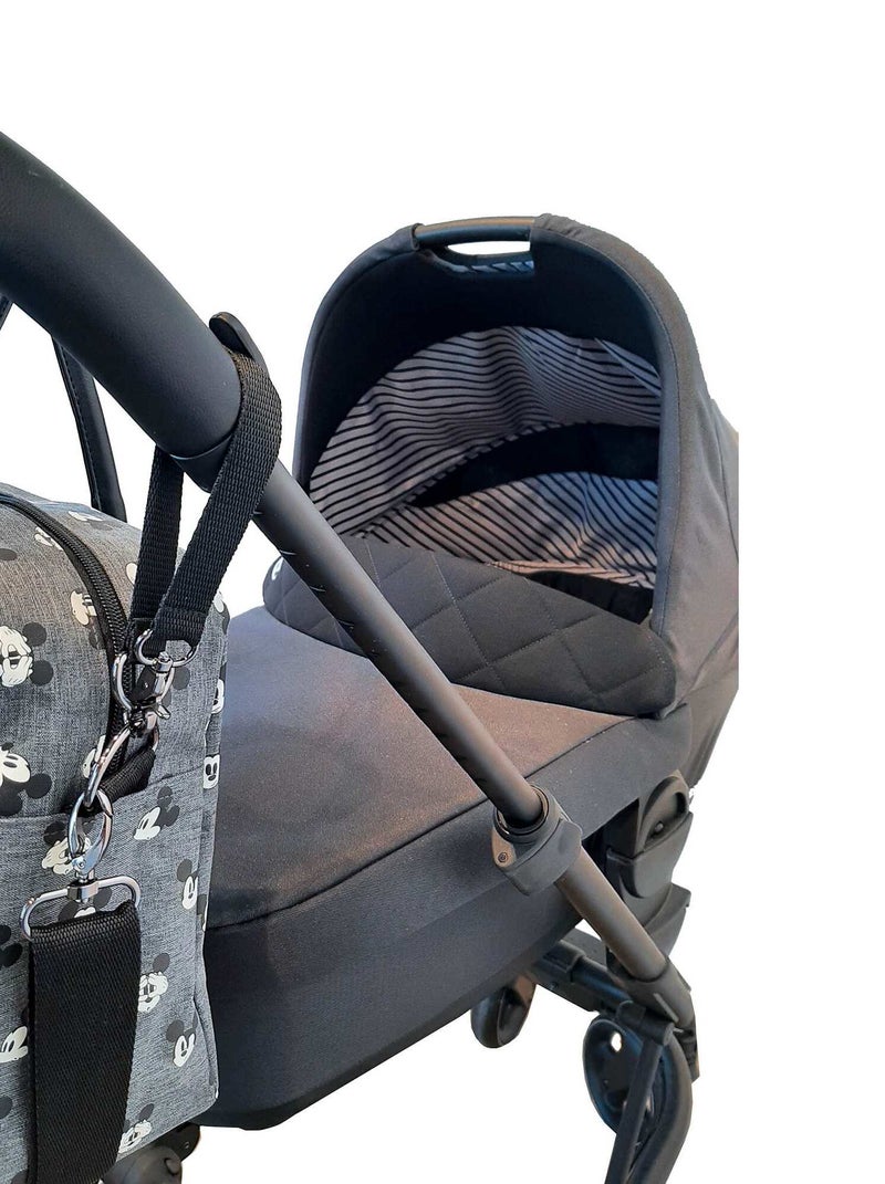 Sac à langer 'Mickey Mouse' gris - Kiabi
