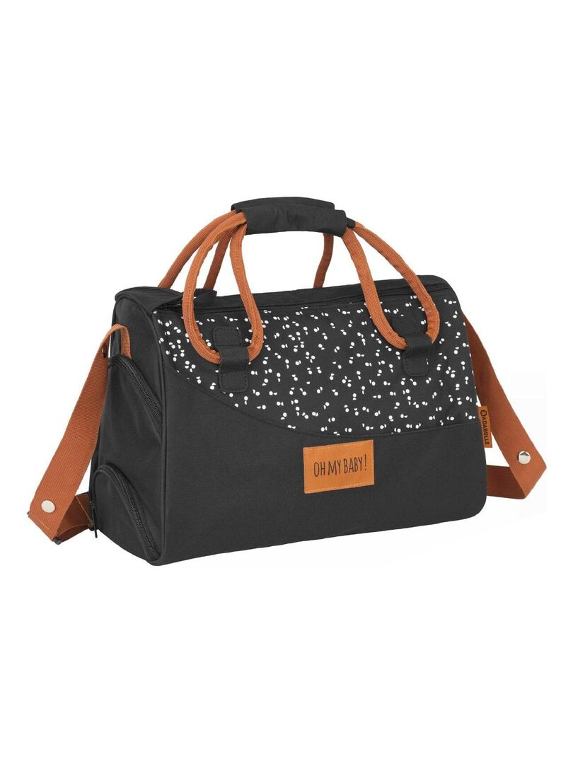 Sac à langer multipoches Pocketstyle capacité 10L 'Badabulle' Noir - Kiabi