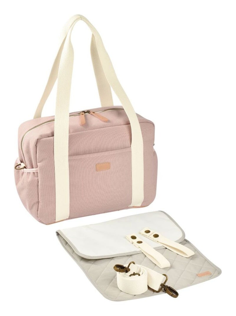 Sac à langer Paris rose poudré Rose - Kiabi