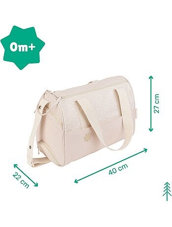 Sac à langer Pocketstyle crème grande capacité 5 accessoires 'Badabulle'