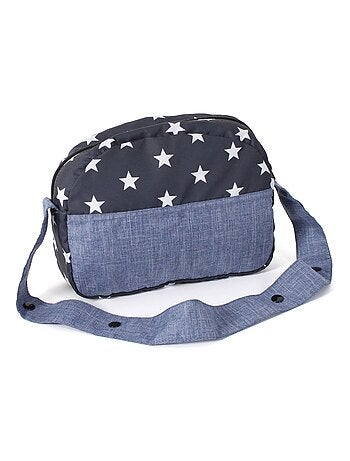 Sac à langer pour poupées Bleu marine étoiles