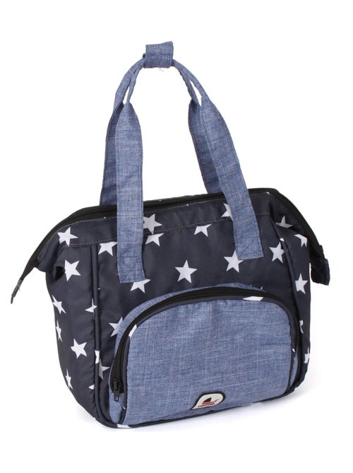 Sac à langer pour poupées Bleu marine étoiles - Kiabi