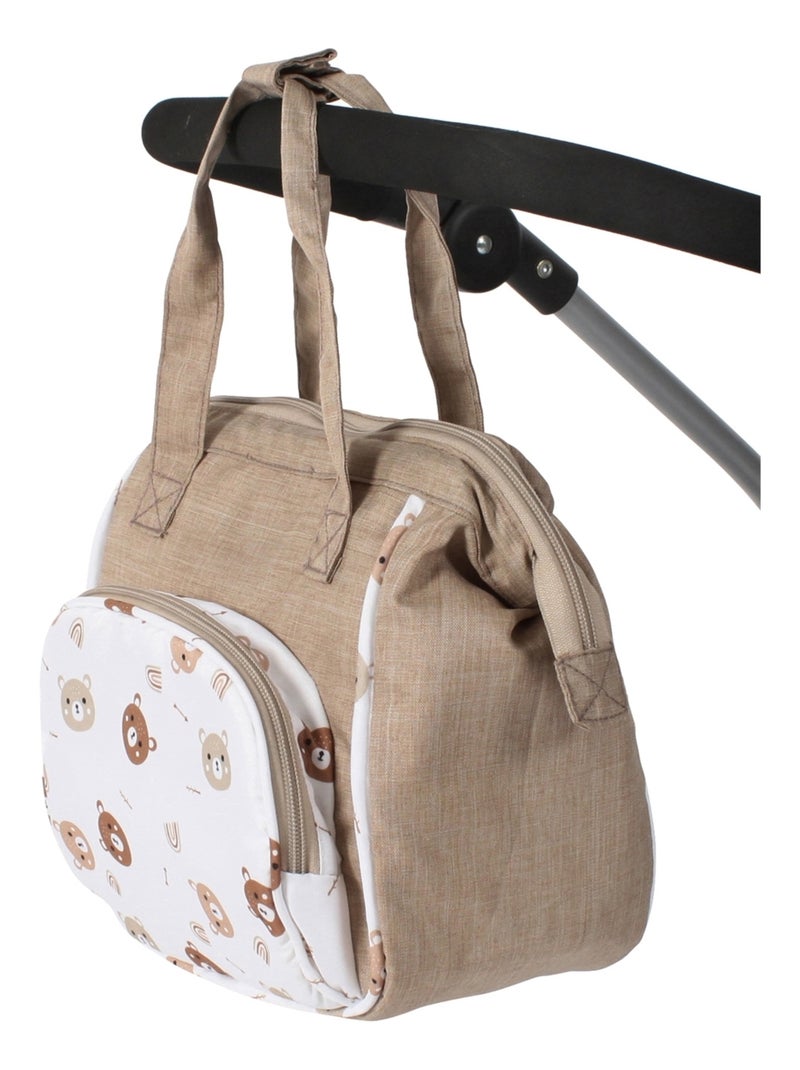 Sac à langer pour poupées Ourson Beige - Kiabi