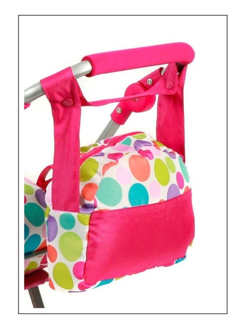Sac à langer pour poussettes de poupées - Bulles colorées - Kiabi