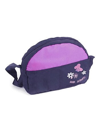 Sac à langer pour poussettes de poupées. Couleur prune