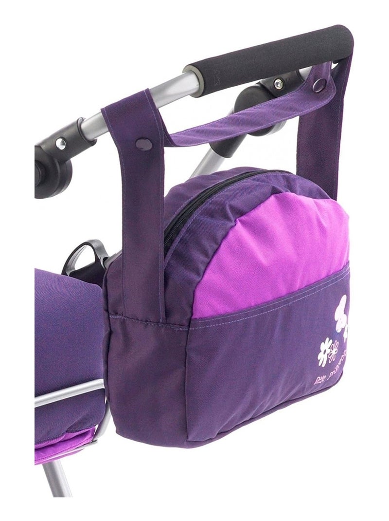 Sac à langer pour poussettes de poupées. Couleur prune Violet - Kiabi