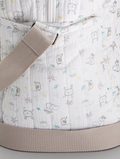 Sac à langer multifonction pour bébé 12 poches avec trousse isotherme -  Monsieur Bébé - Gris - Kiabi - 15.90€