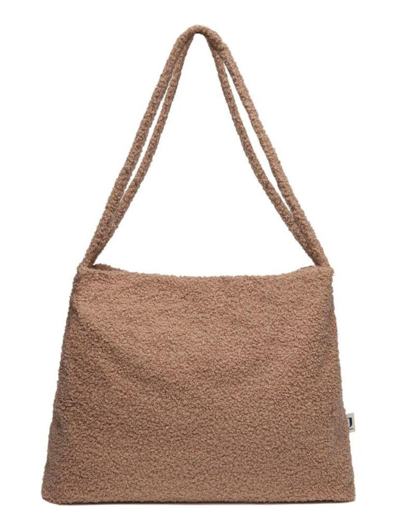 Sac langer Tote bag Boucle Biscuit Marron Kiabi 49.90