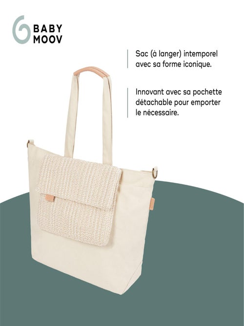 Sac à langer Tote Bag, Grand Format de 35L Multiusages, Bloom 'Babymoov' - Kiabi