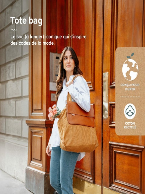 Sac à langer Tote Bag, Grand Format de 35L Multiusages, Fancy 'Babymoov' - Kiabi