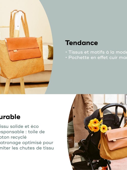 Sac à langer Tote Bag, Grand Format de 35L Multiusages, Fancy 'Babymoov' - Kiabi