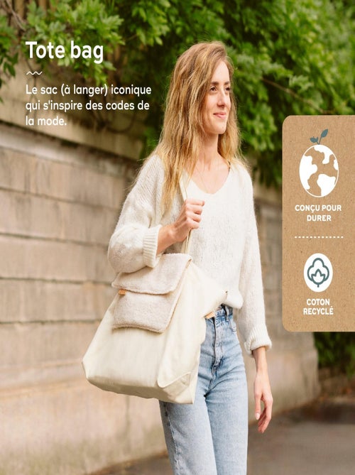 Sac à langer Tote Bag Grand Format de 35L Multiusages, Sherpa 'Babymoov' - Kiabi