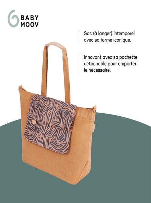 Sac à langer Tote Bag Grand Format de 35L Multiusages, Zebra 'Babymoov' - Kiabi